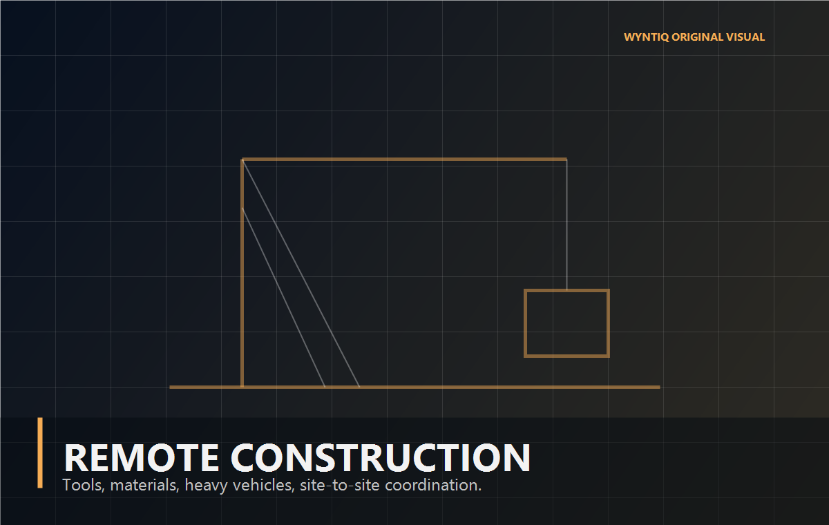 Original WYNTIQ visual for remote construction logistics