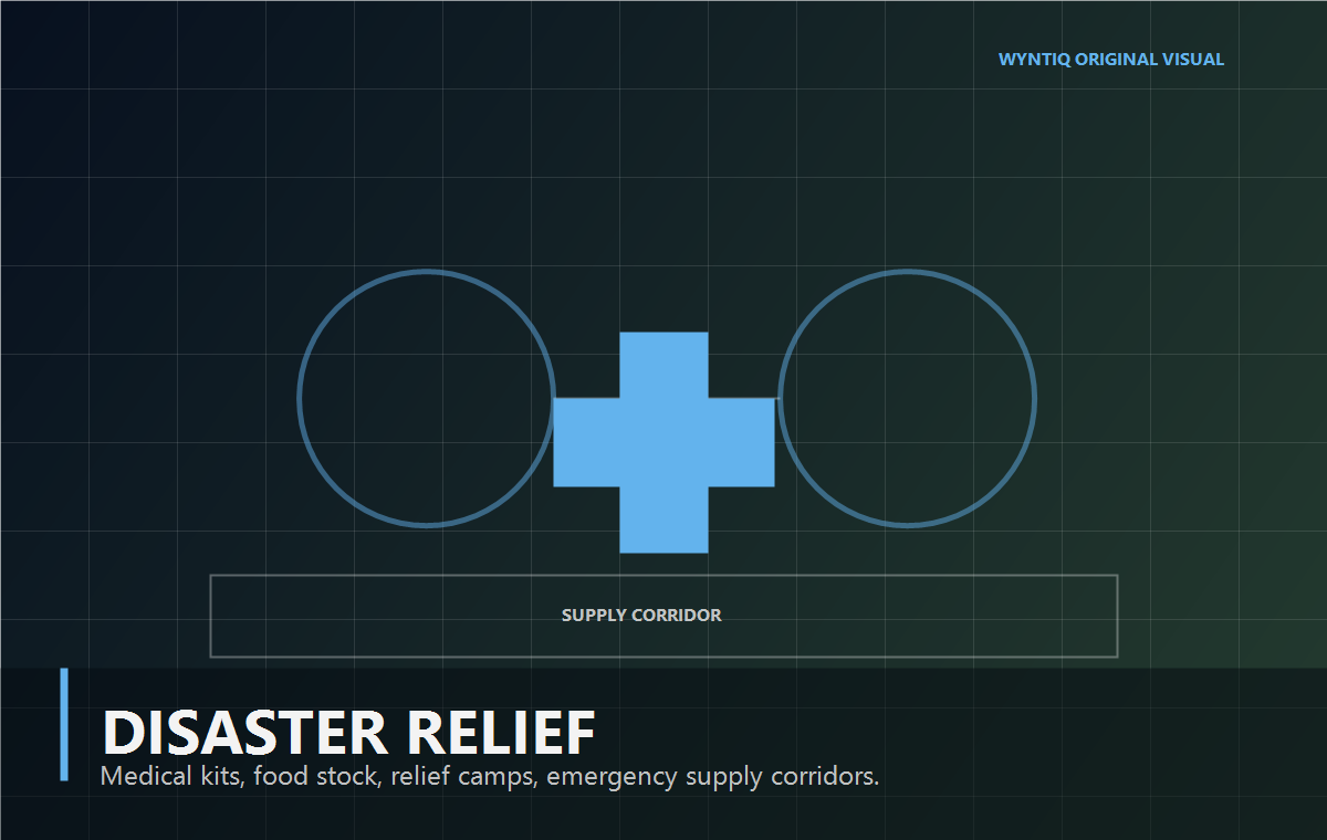 Original WYNTIQ visual for disaster relief logistics