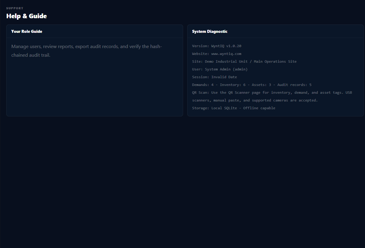 WyntIQ customer learning screenshot